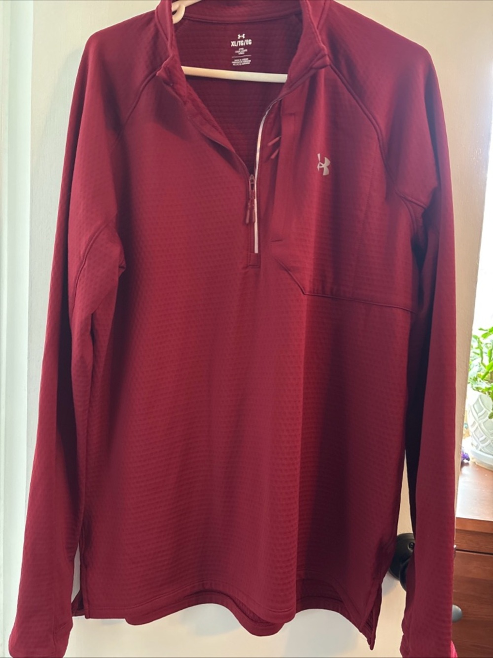 Under Armour Men's Red Quarter-Zip Pullover